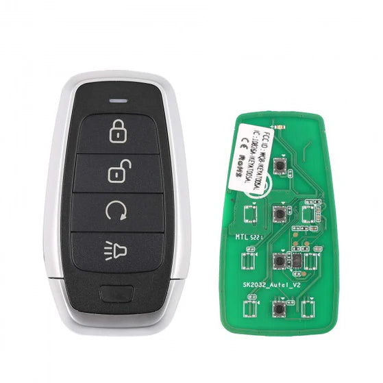 Autel IKEYAT4PR Universal Programmable Smart 4-button IKEY, Remote Start/Panic