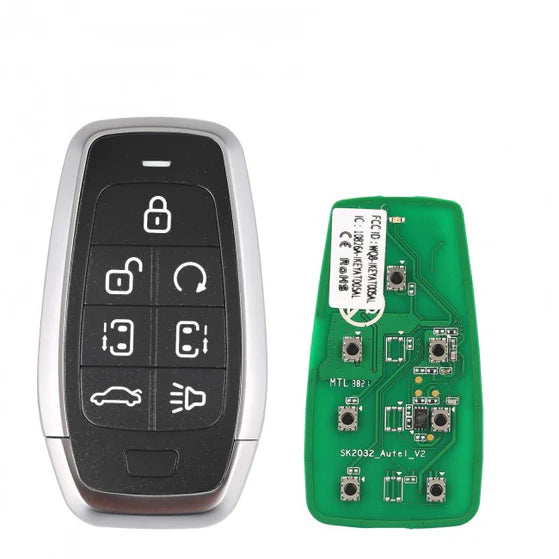 AUTEL IKEYAT007AL 7-Button Key,Universal Car Key Work with Autel KM100 IM508S