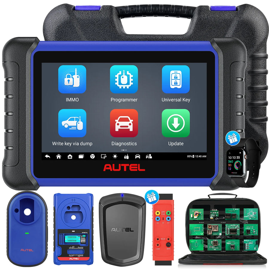 Autel MaxiIM IM508S Automotive Key Programming Tool with XP200, 28+ Services,OE-Level Diagnostics, Bidirectional & Active Test, IMMO ECU Reset/Adaptation,Get Free A OTOFIX Watch&GBOX3