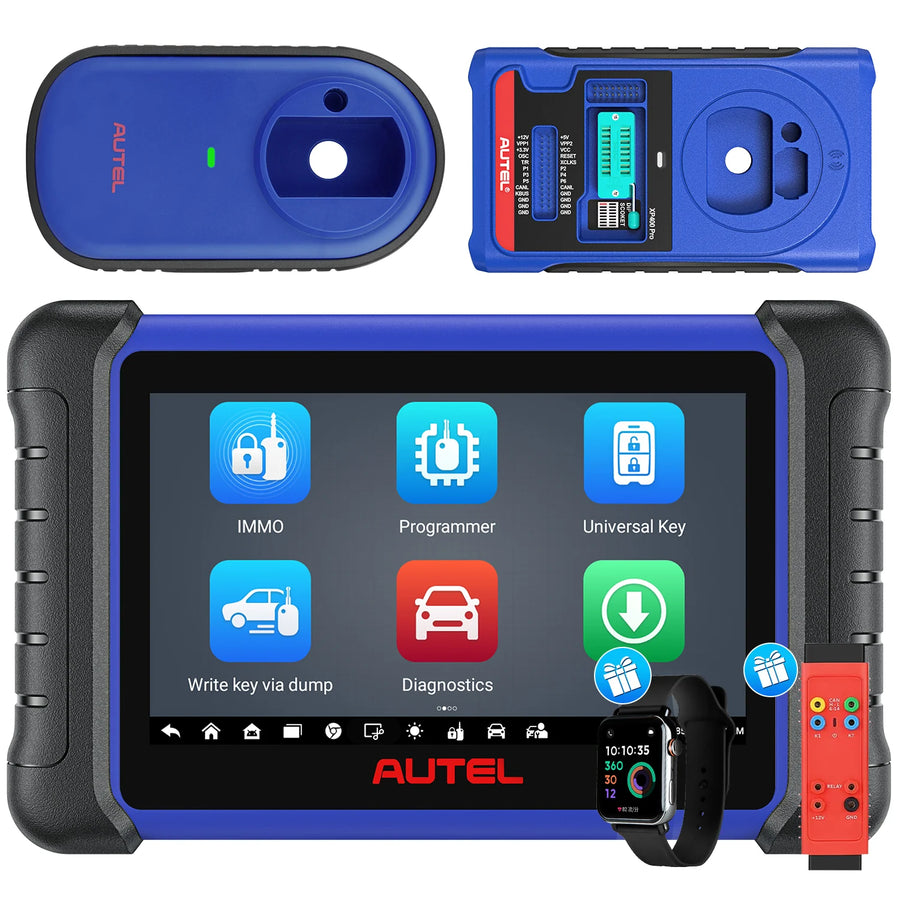 Autel MaxiIM IM508S Automotive Key Programming Tool with XP200, 28+ Services,OE-Level Diagnostics, Bidirectional & Active Test, IMMO ECU Reset/Adaptation,Get Free A OTOFIX Watch&GBOX3