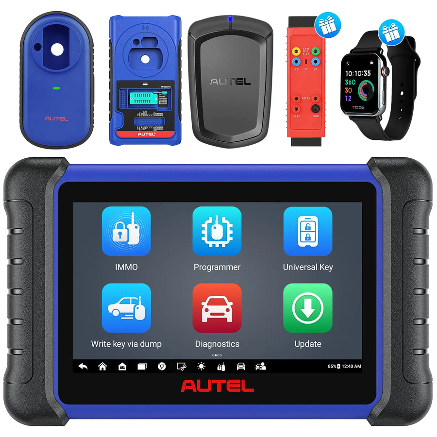 Autel MaxiIM IM508S Automotive Key Programming Tool with XP200, 28+ Services,OE-Level Diagnostics, Bidirectional & Active Test, IMMO ECU Reset/Adaptation,Get Free A OTOFIX Watch&GBOX3