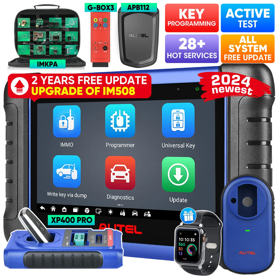 [2-Years Free Updates] Autel MaxiIM IM508S Key Programmer & Diagnostic Tool With A Free OTOFIX Watch,28+ Services,OE-Level Diagnostics, All System Diagnostic Scan