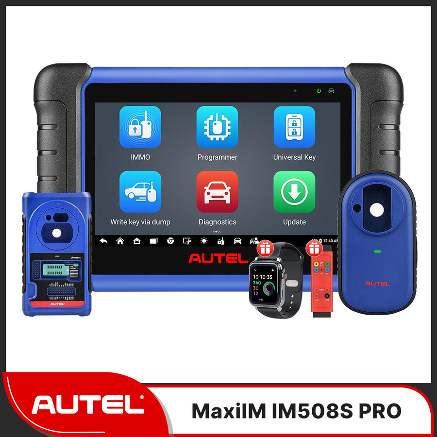 Autel MaxiIM IM508S Automotive Key Programming Tool with XP200, 28+ Services,OE-Level Diagnostics, Bidirectional & Active Test, IMMO ECU Reset/Adaptation,Get Free A OTOFIX Watch&GBOX3