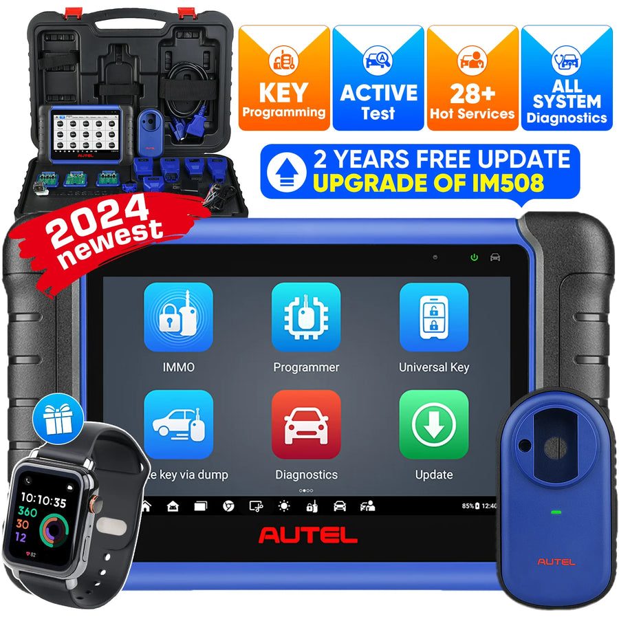 [2-Years Free Updates] Autel MaxiIM IM508S Key Programmer & Diagnostic Tool With A Free OTOFIX Watch,28+ Services,OE-Level Diagnostics, All System Diagnostic Scan