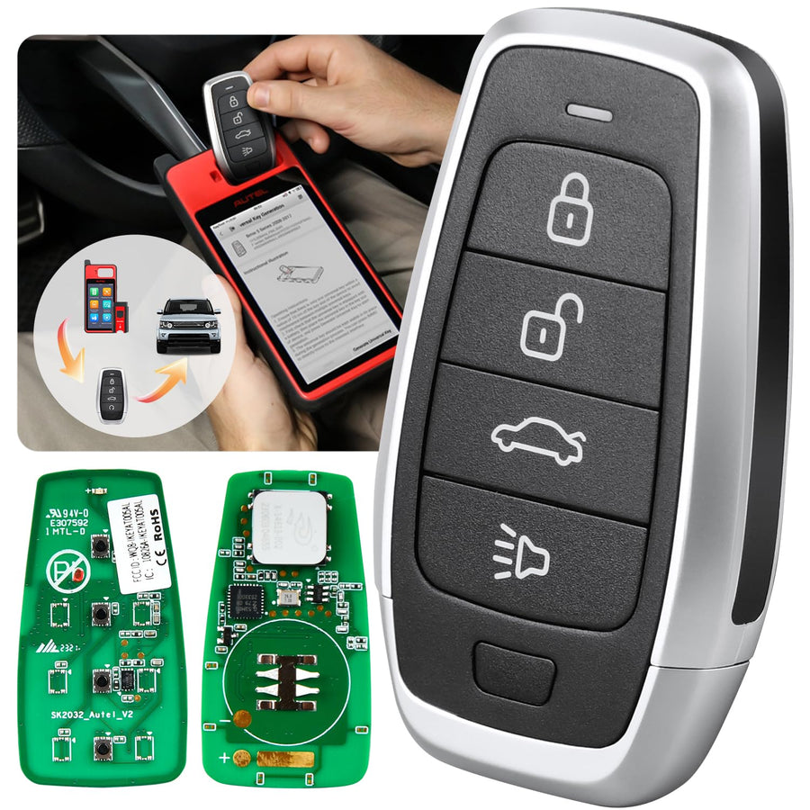 Autel IKEYAT4TP Universal Programmable Smart 4-button IKEY, Panic/Trunk