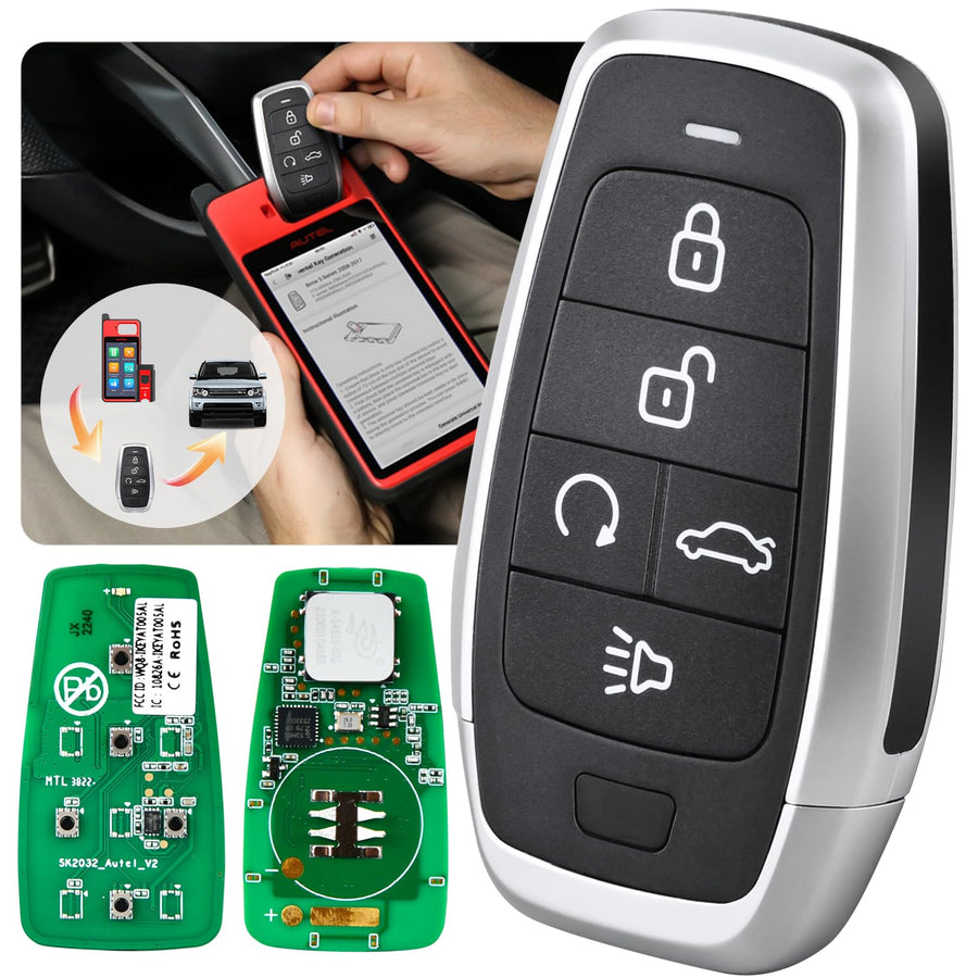 Autel IKEYAT5TPR Universal Programmable Smart 5-button IKEY, Remote Start/Trunk