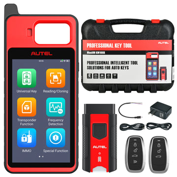 Autel MaxiIM KM100 Key Fob Programming Immobilizer Tool, 60S Key Generation and IMMO Learning, Chip Read/Write /Cloning