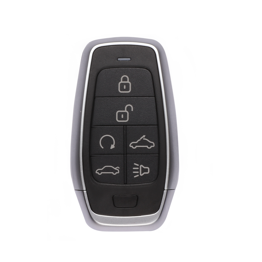 AUTEL IKEYAT6TPRV 6-Button Key,Universal Car Key Work with Autel KM100